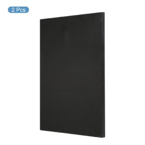 PATIKIL Paint Canvases Panel for Painting, 2 Pack 12x16 Inch Rectangle Wood Frame Stretched Blank Art Board Panels for Acrylic, Oil, Tempera Painting, Black