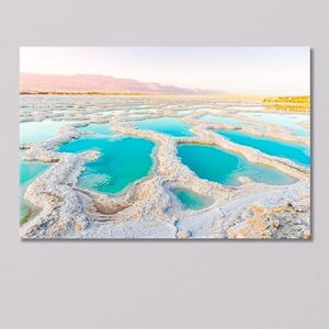 Dead Sea Coast Canvas Print 1 Panel / 36x24 inches