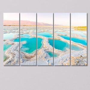 Dead Sea Coast Canvas Print 1 Panel / 36x24 inches