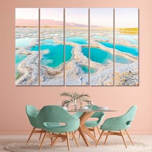 Dead Sea Coast Canvas Print 1 Panel / 36x24 inches