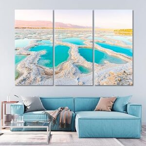 Dead Sea Coast Canvas Print 1 Panel / 36x24 inches