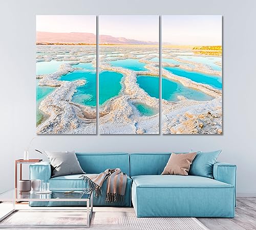 Dead Sea Coast Canvas Print 1 Panel / 36x24 inches
