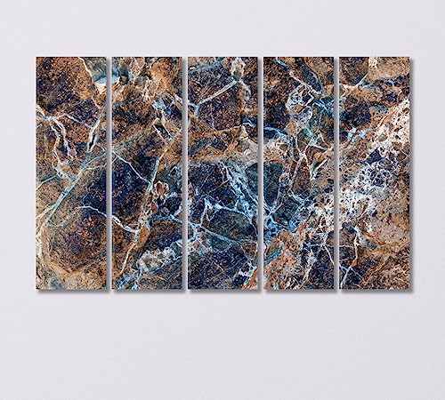 Natural Marble Stone Canvas Print 5 Panels / 36x24 inches