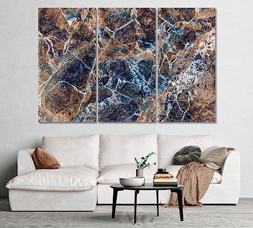 Natural Marble Stone Canvas Print 5 Panels / 36x24 inches