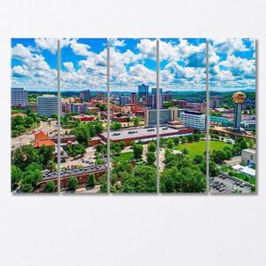 Downtown Knoxville Tennessee USA Canvas Print 3 Panels / 36x24 inches