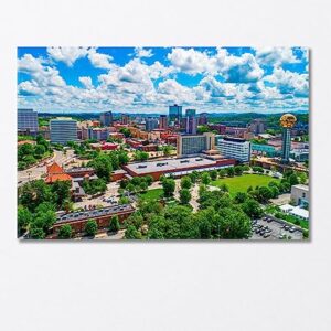 Downtown Knoxville Tennessee USA Canvas Print 3 Panels / 36x24 inches