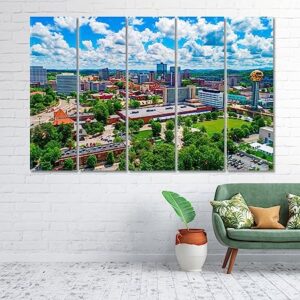 Downtown Knoxville Tennessee USA Canvas Print 3 Panels / 36x24 inches