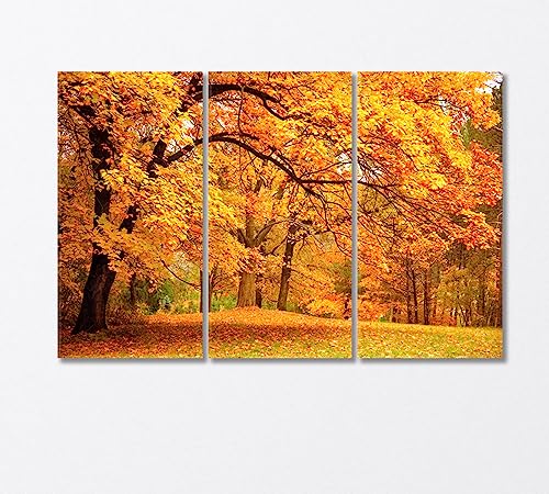 Autumn Landscape Canvas Print 3 Panels / 36x24 inches