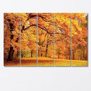 Autumn Landscape Canvas Print 3 Panels / 36x24 inches