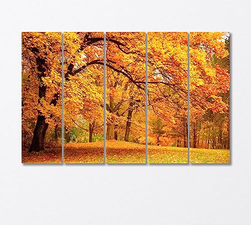 Autumn Landscape Canvas Print 3 Panels / 36x24 inches