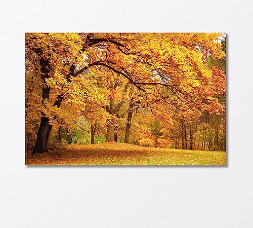 Autumn Landscape Canvas Print 3 Panels / 36x24 inches