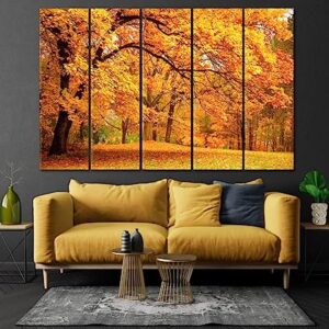 Autumn Landscape Canvas Print 3 Panels / 36x24 inches