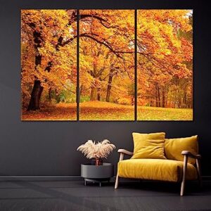 Autumn Landscape Canvas Print 3 Panels / 36x24 inches