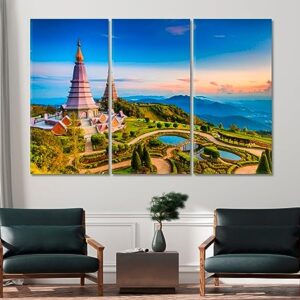 Doi Inthanon National Park Thailand Canvas Print 3 Panels / 36x24 inches