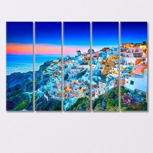 Fira Town on Santorini Island Greece Canvas Print 1 Panel / 36x24 inches