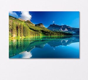 emerald lake canada canvas print 1 panel / 36x24 inches