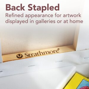 Strathmore 300 Series Stretched Canvas, 24x36, White