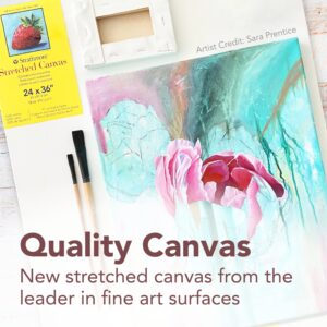 Strathmore 300 Series Stretched Canvas, 24x36, White