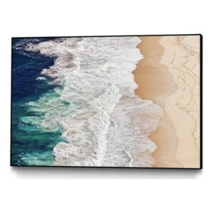 Giant Art Canvas 36x24 Feldtkeller - Where the Ocean Ends Framed in White