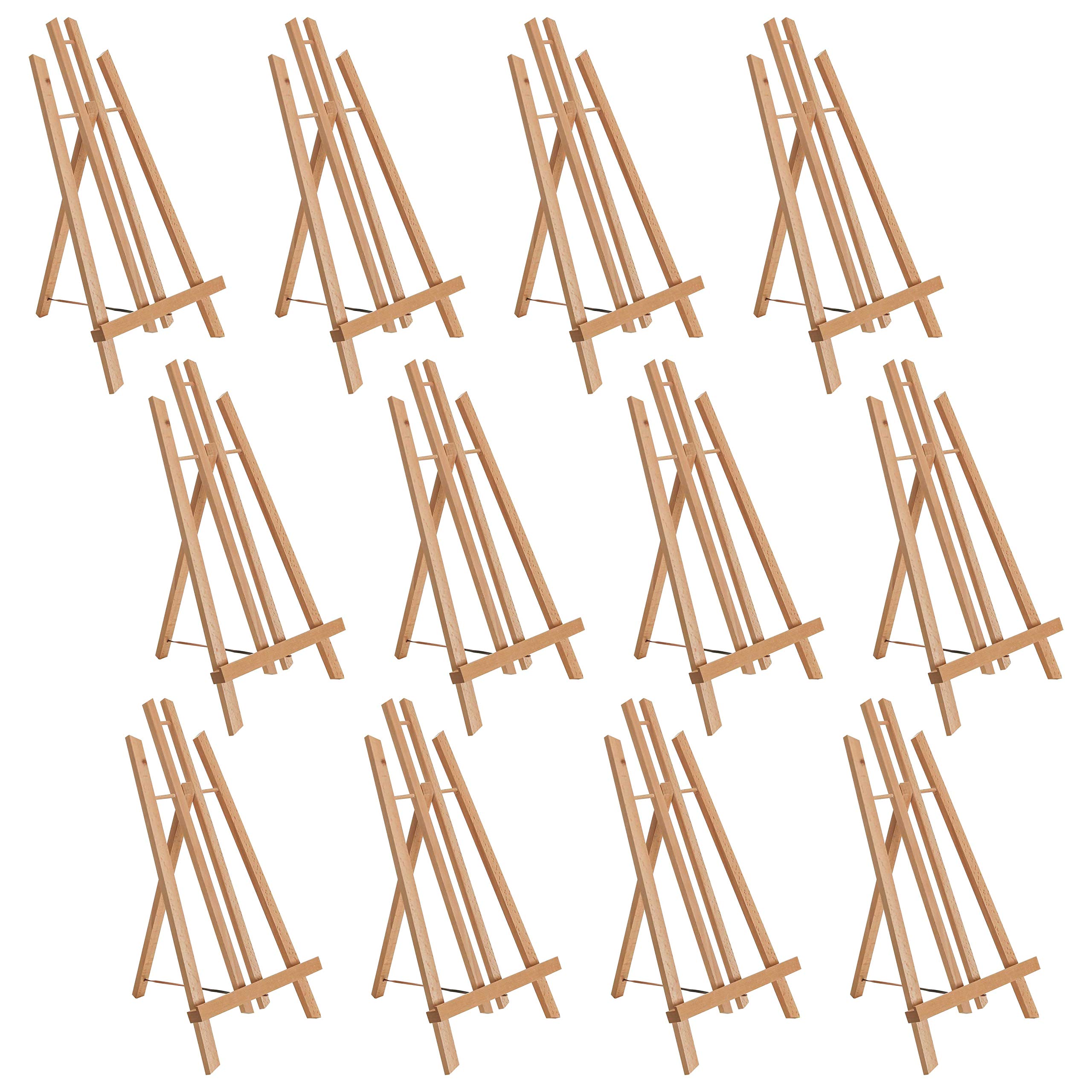 US Art Supply® 18" Large Tabletop Display A-Frame Artist Easel (12-Pack)