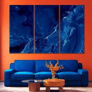 Abstract Ocean Canvas Print 1 Panel / 36x24 inches