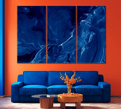 Abstract Ocean Canvas Print 1 Panel / 36x24 inches