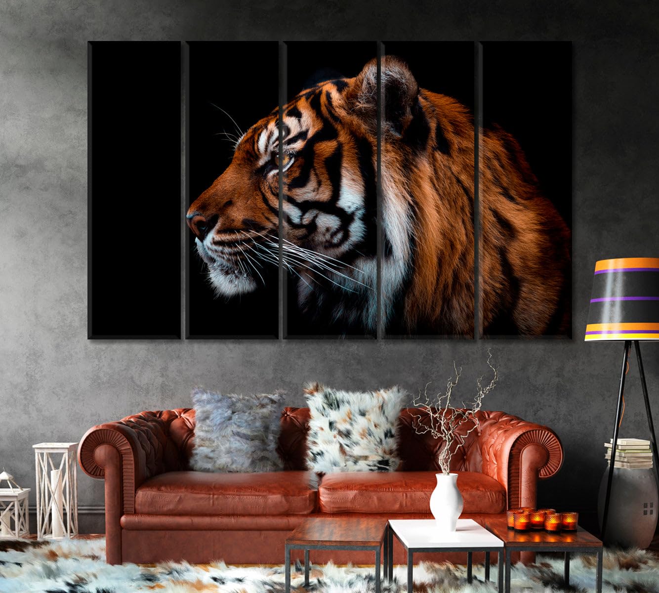 Sumatran Tiger Canvas Print 1 Panel / 36x24 inches