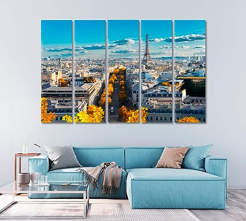 Autumn in Paris Canvas Print 1 Panel / 36x24 inches