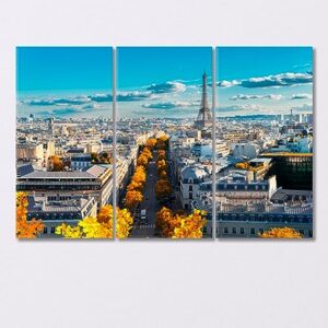 Autumn in Paris Canvas Print 1 Panel / 36x24 inches