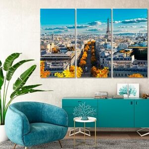 Autumn in Paris Canvas Print 1 Panel / 36x24 inches