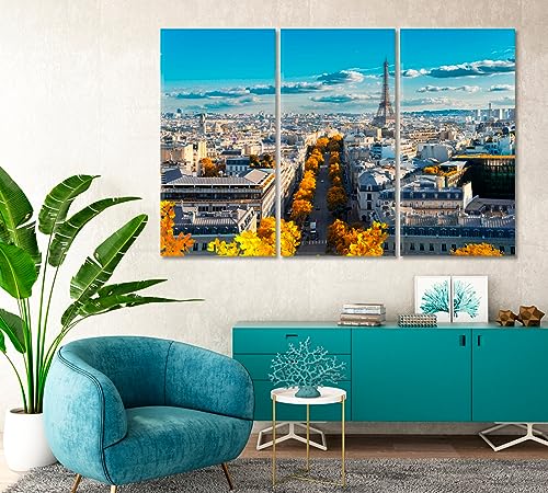 Autumn in Paris Canvas Print 1 Panel / 36x24 inches