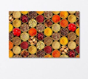 various spices canvas print 1 panel / 36x24 inches