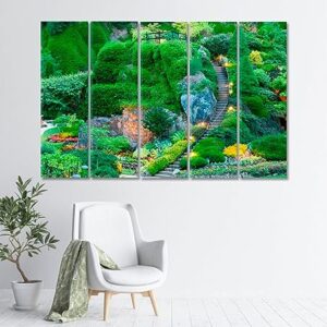 Butchart Gardens Canada Canvas Print 5 Panels / 36x24 inches