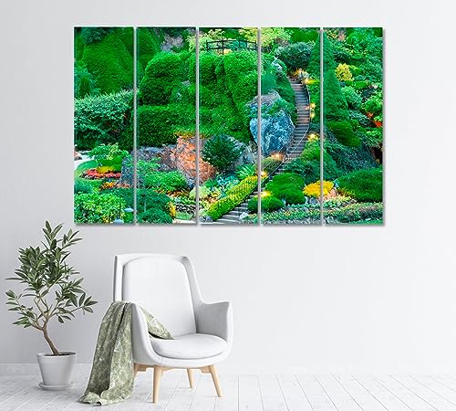 Butchart Gardens Canada Canvas Print 5 Panels / 36x24 inches