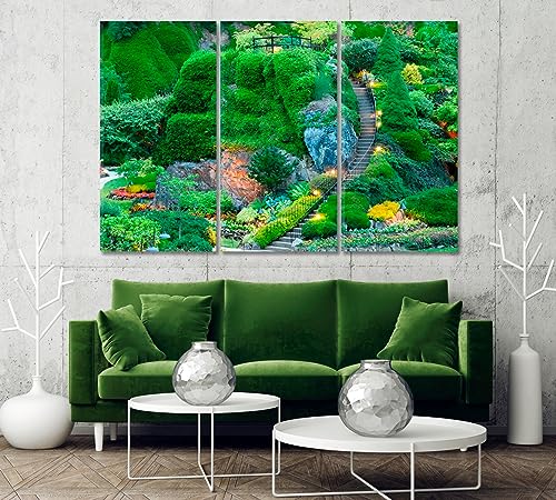 Butchart Gardens Canada Canvas Print 5 Panels / 36x24 inches