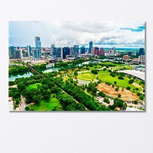 Austin Cityscape USA Canvas Print 3 Panels / 36x24 inches