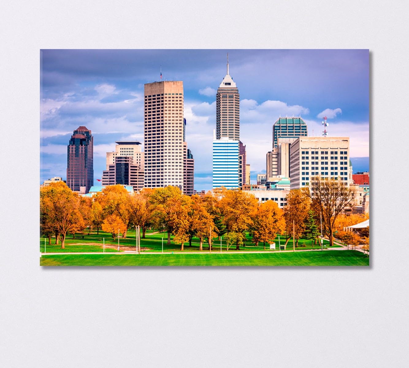 Autumn in Indiana USA Canvas Print 1 Panel / 36x24 inches
