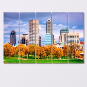 Autumn in Indiana USA Canvas Print 1 Panel / 36x24 inches