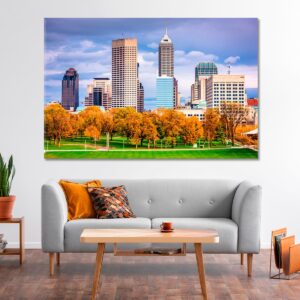 Autumn in Indiana USA Canvas Print 1 Panel / 36x24 inches