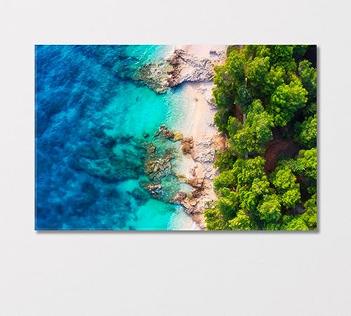 Croatia's Turquoise Coast Canvas Print 5 Panels / 36x24 inches