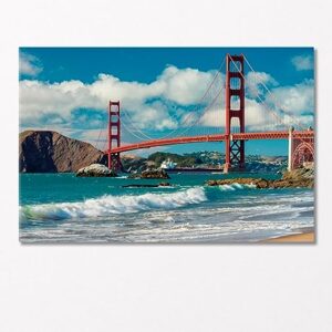 Golden Gate Bridge California USA Canvas Print 3 Panels / 36x24 inches