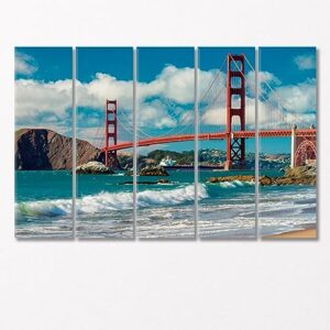 Golden Gate Bridge California USA Canvas Print 3 Panels / 36x24 inches