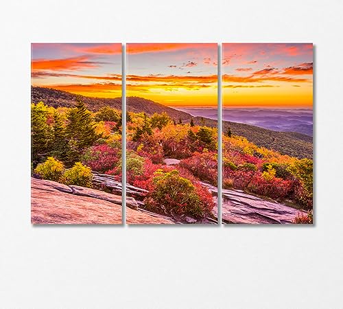 Grandpa Mountain in Autumn USA Canvas Print 1 Panel / 36x24 inches