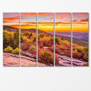 Grandpa Mountain in Autumn USA Canvas Print 1 Panel / 36x24 inches