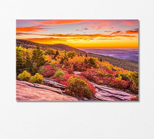 Grandpa Mountain in Autumn USA Canvas Print 1 Panel / 36x24 inches