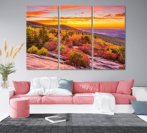 Grandpa Mountain in Autumn USA Canvas Print 1 Panel / 36x24 inches