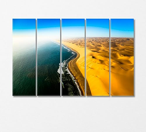 Skeleton Coast Namib Desert Namibia Canvas Print 5 Panels / 36x24 inches