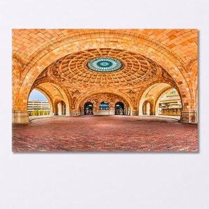 Historic Pittsburgh Train Station USA Canvas Print 1 Panel / 36x24 inches