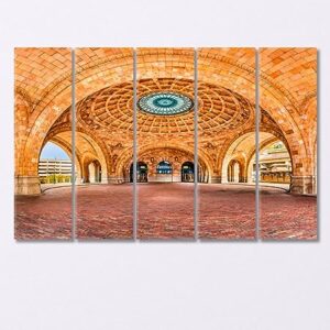 Historic Pittsburgh Train Station USA Canvas Print 1 Panel / 36x24 inches