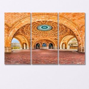 Historic Pittsburgh Train Station USA Canvas Print 1 Panel / 36x24 inches